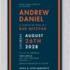 Modern and casual, this Abstract grunge ink splats Bar Mitzvah Invitation. The color scheme - charcoal - lights up your celebration details!