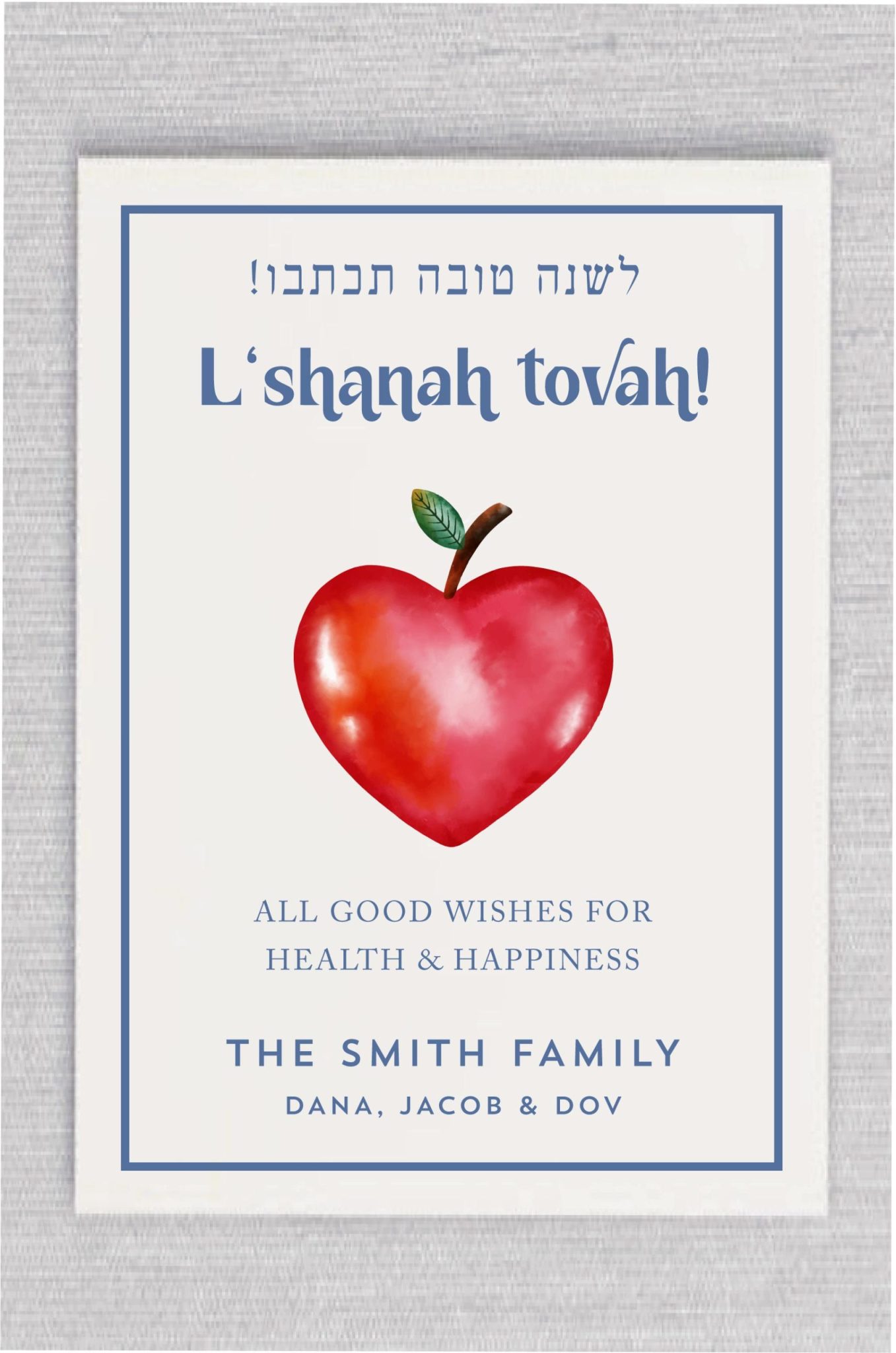 Red Delicious Rosh Hashanah Card