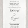 Experience timeless elegance with this luxury panel wedding invitation, featuring all the trimmings — from a beautifully embossed frame to a delicate feather deckle edge that adds soft texture and artisanal charm. At the top, the meaningful Hebrew verse 