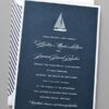 Introducing our Sunset on a Sailboat Wedding Invitation, a stunning design from the 2025 Wedding Invitation Collection. This unique wedding invitation captures the romance of the sea with a beautiful sunset backdrop and a custom logo of a boat, creating a memorable visual for your special day. Printed on premium wedding invitations on card stock, this elegant design combines sophistication and charm. With its fresh wedding invitation designs, it’s perfect for couples seeking a nautical or beach-themed wedding. Plus, enjoy our quick turnaround wedding invites, ensuring you have your invitations on time for your celebration. Make your wedding truly unforgettable with this exquisite and personalized digital wedding invitation.