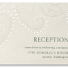 Paisley Leaf Reception Card
