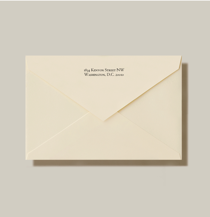 return address for envelopes