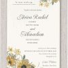 This stunning wedding invitation beautifully frames your Jewish wedding details with vibrant sunflowers. Adorned with the heartfelt phrase, 'I am my beloved and my beloved is mine' (Hebrew translation: אני לדודי ודודי לי), this design is thoughtfully crafted for Jewish weddings. The elegant blend of rustic fonts adds a perfect balance of charm and sophistication, making it an unforgettable choice for your special day.