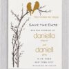 Aligned with love - Jewish save the date Card. All of your custom wedding wording is spelled out in a mix of modern type and a light texture pattern adds a special touch.