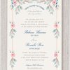 A beautiful, clean, and fresh watercolor garden scene surrounds this stunning Chuppah invitation. Soft peachy-pink roses and bluish watercolor leaves delicately frame the Chuppah, creating a serene and elegant atmosphere. Under the Chuppah, the Hebrew verse 'I found the one my soul loves' is elegantly written in arch-style Hebrew script, with the English translation beneath. The names of the bride and groom are showcased in a fancy, modern, and elegant font, adding a touch of sophistication. For an added final touch, an optional matching navy-lined envelope enhances the invitation, perfectly complementing its refined beauty.