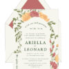 Bloom under the Chuppah Jewish Wedding Invitation