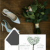 Greenery Tree of Love Jewish Wedding Invitations