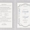 Elevate your wedding ceremony with our bespoke Endless Leaf Border – Jewish Wedding Programs, meticulously crafted to infuse your event with elegance and functionality. Our traditional open-book style not only keeps your wedding details impeccably organized but also ensures your guests can effortlessly follow every moment of your special day.