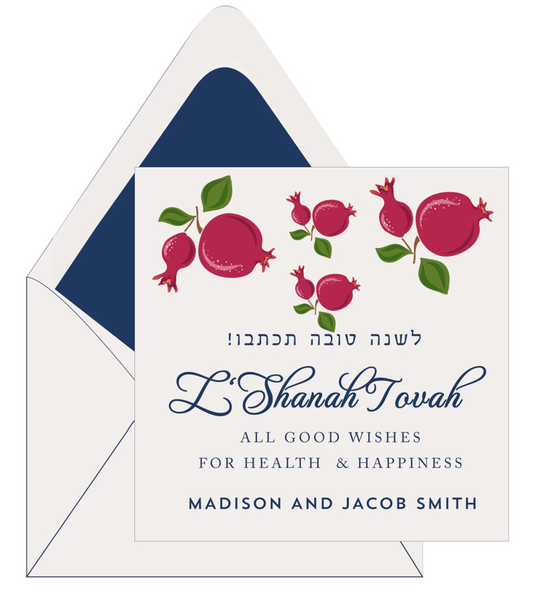 Shining Pomegranate Rosh Hashanah Cards - Image 2