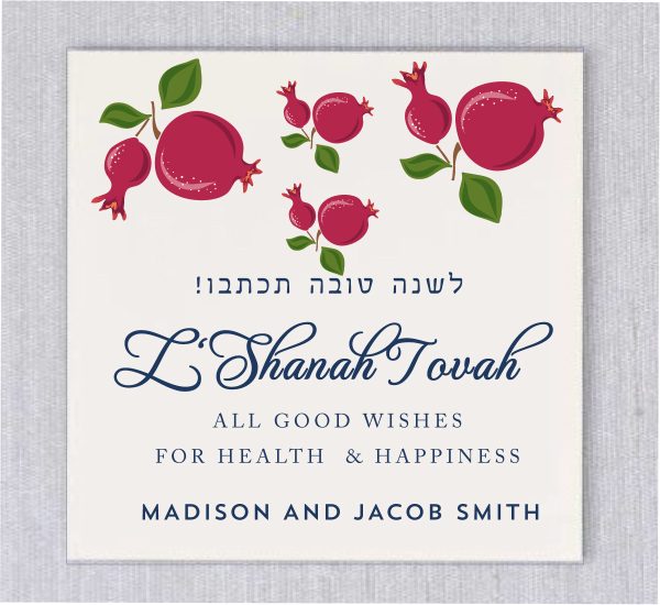 Wish a warm Happy Rosh Hashanah with this Delicious Fresh Pomegranate Jewish New Year Cards and highlight your personal wishes for a happy Rosh Hashanah