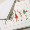 The holiday season is all about celebrating the year gone by and welcoming the one ahead, and these Festive Reindeer have got the idea. They come to life with the rich tones of our digital ink and gold accents, raised up off the pearl white paper. Whether you're near or far, this year your loved ones will know you're raising a glass with them just the same. Personalize inside with your choice of greeting, font & ink color. Or add a pop of color to the envelope by choosing from our assortment of linings.