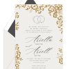 Golden Wedding flowers Jewish Wedding Invitations is favorite in our Jewish wedding golden border and gold flowers and flowery wedding affair, leaf and leaves in gold and dark smoke and earth collection. Here, we gave it the “Fancy Elegant golden affair” treatment, making it the perfect invitation suite for an elegant, contemporary and fancy affair.