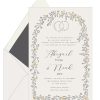 Pretty Botanical Gold Arches Jewish Wedding Invitations is favorite in our Jewish wedding golden border and gold flowers and flowery wedding affair, leaf and leaves in gold and dark smoke and earth collection. Here, we gave it the “Fancy Elegant golden affair” treatment, making it the perfect invitation suite for an elegant, contemporary and fancy affair.