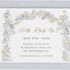 Reception Details RSVP Response Cards Pretty Gold Roses Chuppah