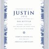 Make a statement with this Modern Watercolor Brushstroke Blue Border Bar Mitzvah Invitation, featuring an artistic brushstroke design in various shades of blue that adds a sophisticated touch. The striking watercolor border beautifully frames this elegant invitation, creating a refined and artistic look. Your names are displayed in a bold, contemporary typeface, positioned beneath the Hebrew name for a thoughtful, balanced layout. This stunning design leaves a lasting impression on your guests, reflecting your impeccable style and attention to detail.