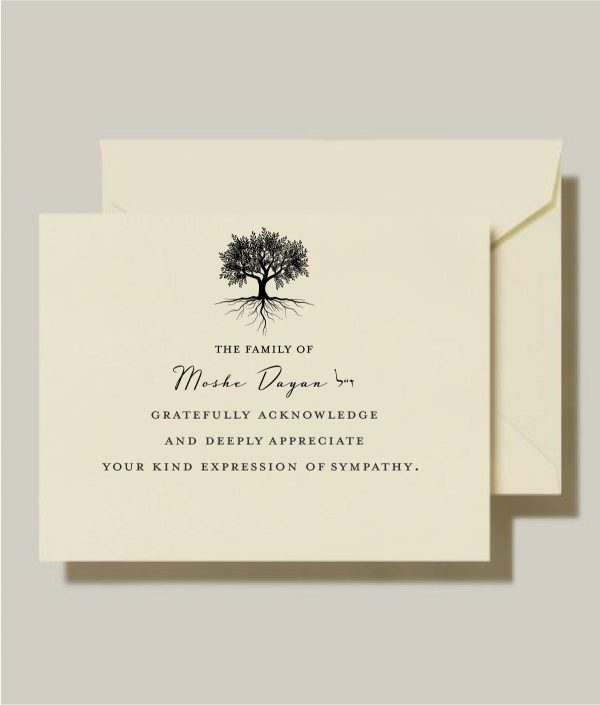 It’s difficult to find the words to thank friends and family members who have offered their support when a loved one passes away. Deeply Oak Sympathy – Jewish Condolences Cards of gratitude on 130lb. lux card, there’s room to express yourself, or simply to sign your name.