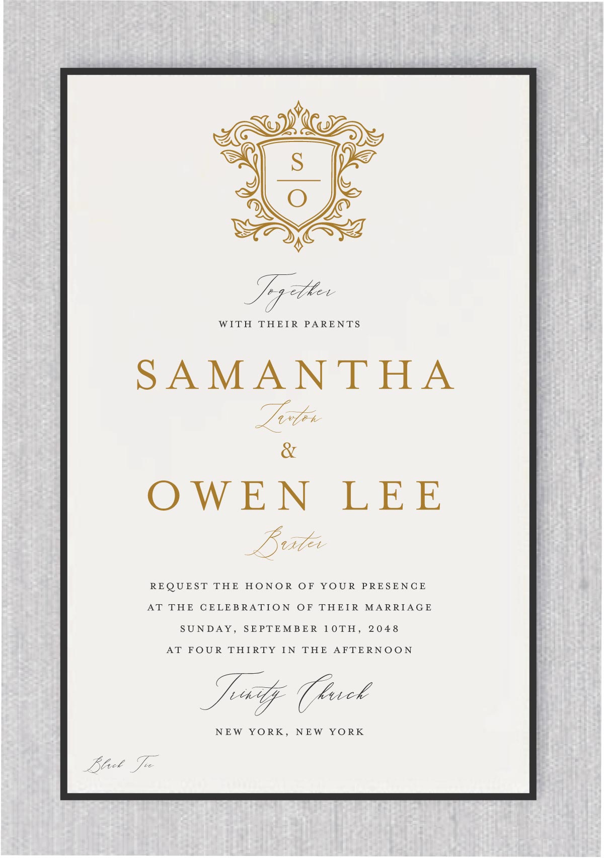 Your monogram is framed elegantly in this elegant Modern Monogram - Wedding Invitation on this gorgeous and trendy wedding invitation.