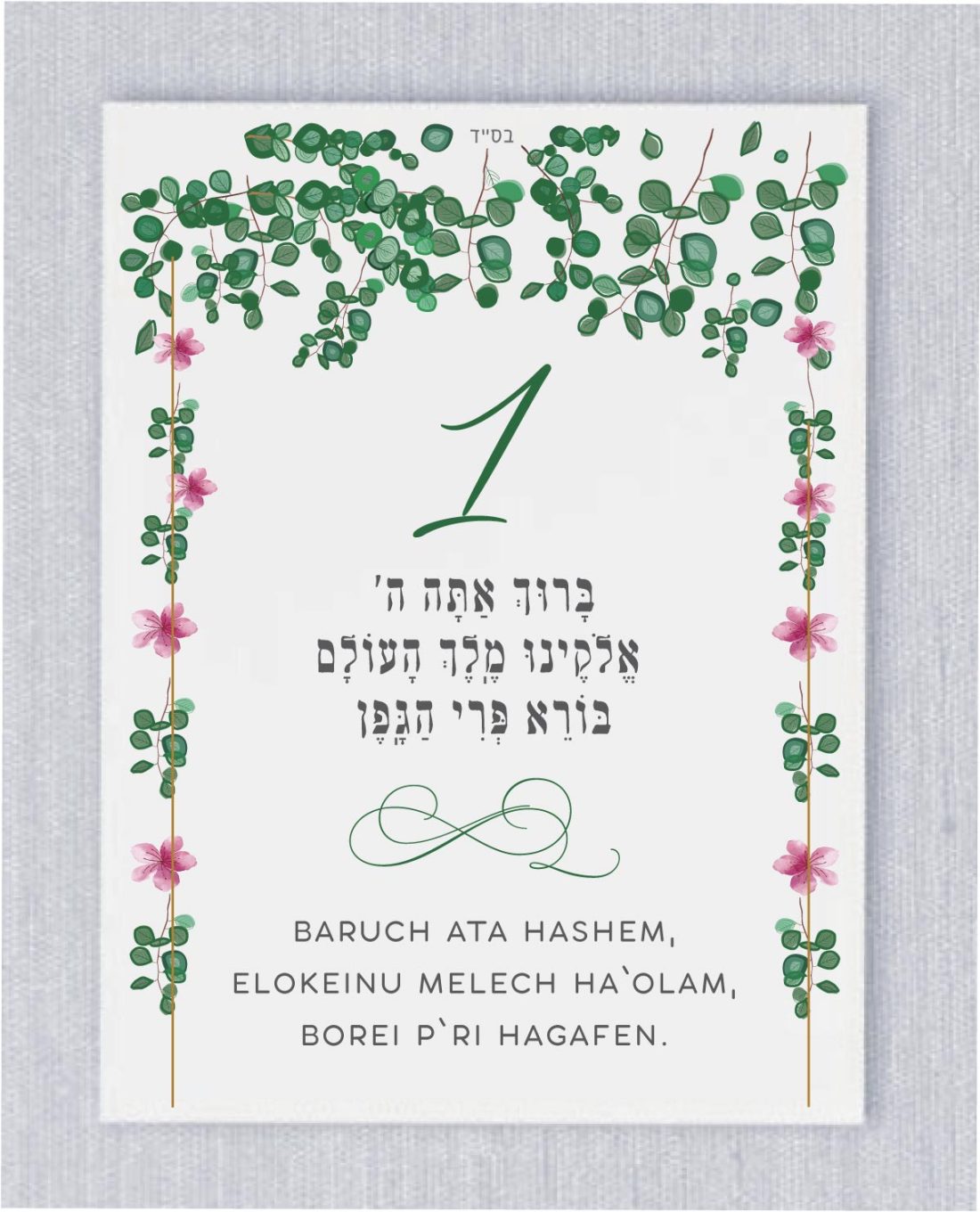 We are introducing our new Sheva Brachot (The Seven Blessings) cards! These cards are an absolute must-have for anyone planning a Jewish wedding ceremony. The Sheva Brachot, also known as the Seven Blessings, holds significant meaning and is at the heart of the Chuppah. Our cards beautifully capture the essence of these Wedding Wishes - Sheva Brachot/Seven Blessings Jewish Wedding blessing, making them ideal to give to friends and family members who will be reciting them under the Chuppah. With easy-to-read Hebrew and transliteration English, everyone can easily follow along and fully embrace the meaning behind each blessing.
