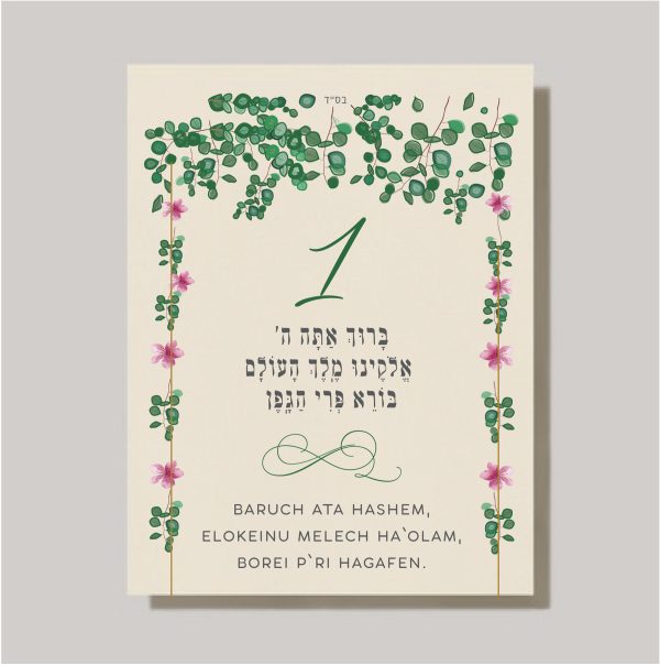 These cards are an absolute must-have for anyone planning a Jewish wedding ceremony. The Sheva Brachot, also known as the Seven Blessings, holds significant meaning and is at the heart of the Chuppah. Our cards beautifully capture the essence of these Wedding Wishes - Sheva Brachot/Seven Blessings Jewish Wedding blessing, making them ideal to give to friends and family members who will be reciting them under the Chuppah. With easy-to-read Hebrew and transliteration English, everyone can easily follow along and fully embrace the meaning behind each blessing.