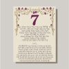 We are introducing our new Sheva Brachot (The Seven Blessings) cards! These cards are an absolute must-have for anyone planning a Jewish wedding ceremony. The Sheva Brachot, also known as the Seven Blessings, holds significant meaning and is at the heart of the Chuppah. Our cards beautifully capture the essence of these Wedding Wishes - Sheva Brachot/Seven Blessings Jewish Wedding blessing, making them ideal to give to friends and family members who will be reciting them under the Chuppah. With easy-to-read Hebrew and transliteration English, everyone can easily follow along and fully embrace the meaning behind each blessing.