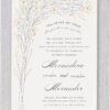 Introducing Our Bridal Bouquet: An Exquisite Jewish Wedding Invitation that Marries Modernity and Tradition with a Fresh, Luxurious Design. The Stunning Blend of Gold and Dark Smoke Blooms Represents the Eternal Bond of Love. The Graceful Hebrew Text, ‘I Have Found the One Whom My Soul Loves,’ Masterfully Crafted in Both Hebrew and English, Radiates Elegance and Profundity, Capturing the Essence of Jewish Matrimony. This Invitation Seamlessly Integrates the Beauty of Nature with the Endless Growth of Marriage, Creating a Symbolic Tapestry. Elevate Your Celebration with this Artistic Masterpiece, Crafting an Unforgettable Prelude to Your Joyous Occasion.