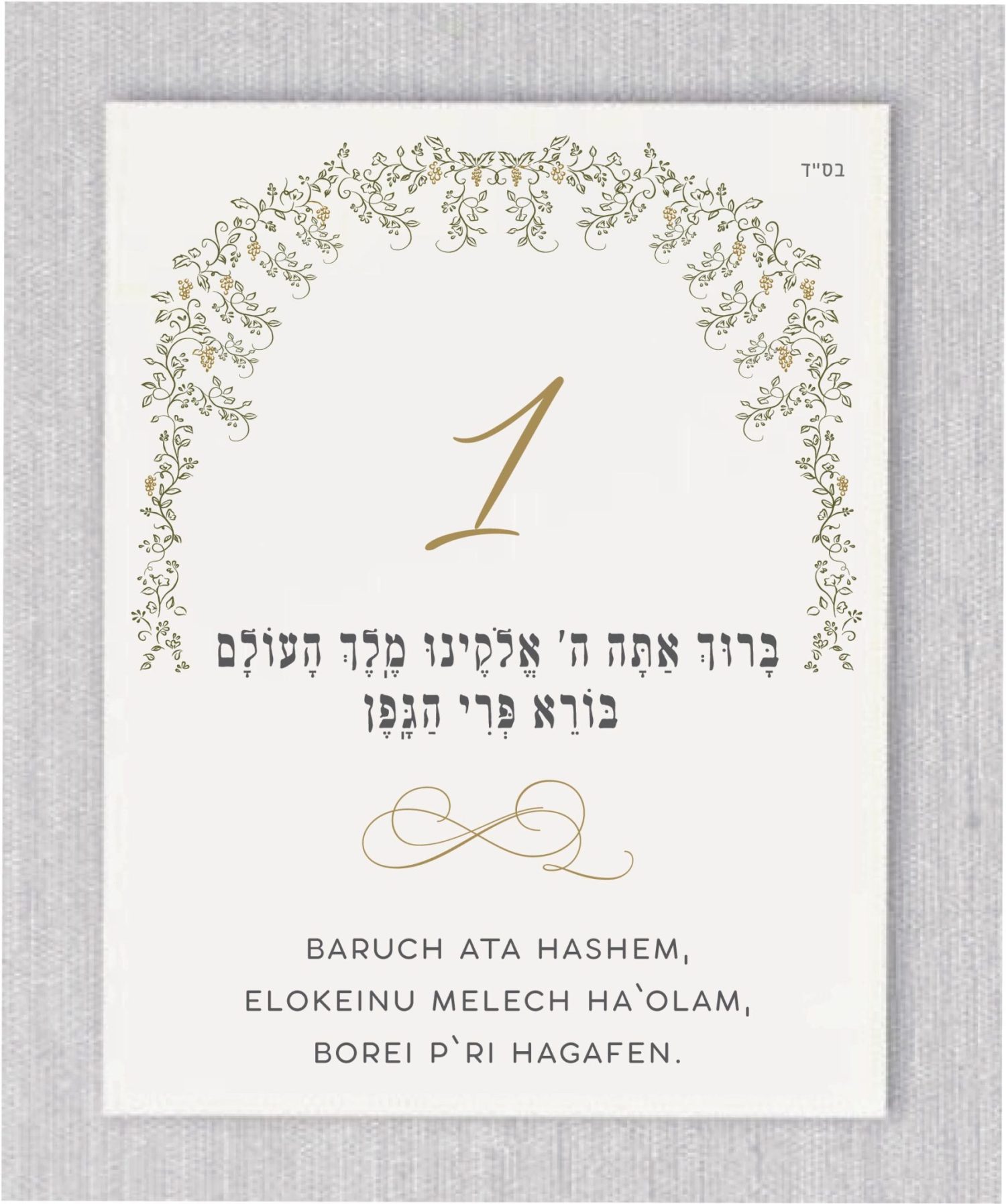 These cards are an absolute must-have for anyone planning a Jewish wedding ceremony. The Sheva Brachot, also known as the Seven Blessings, holds significant meaning and is at the heart of the Chuppah. Our cards beautifully capture the essence of these Lush Cactus Chuppah Leaves - Sheva Brachot / Seven Blessings Cards, making them ideal to give to friends and family members who will be reciting them under the Chuppah. With easy-to-read Hebrew and transliteration English, everyone can easily follow along and fully embrace the meaning behind each blessing.