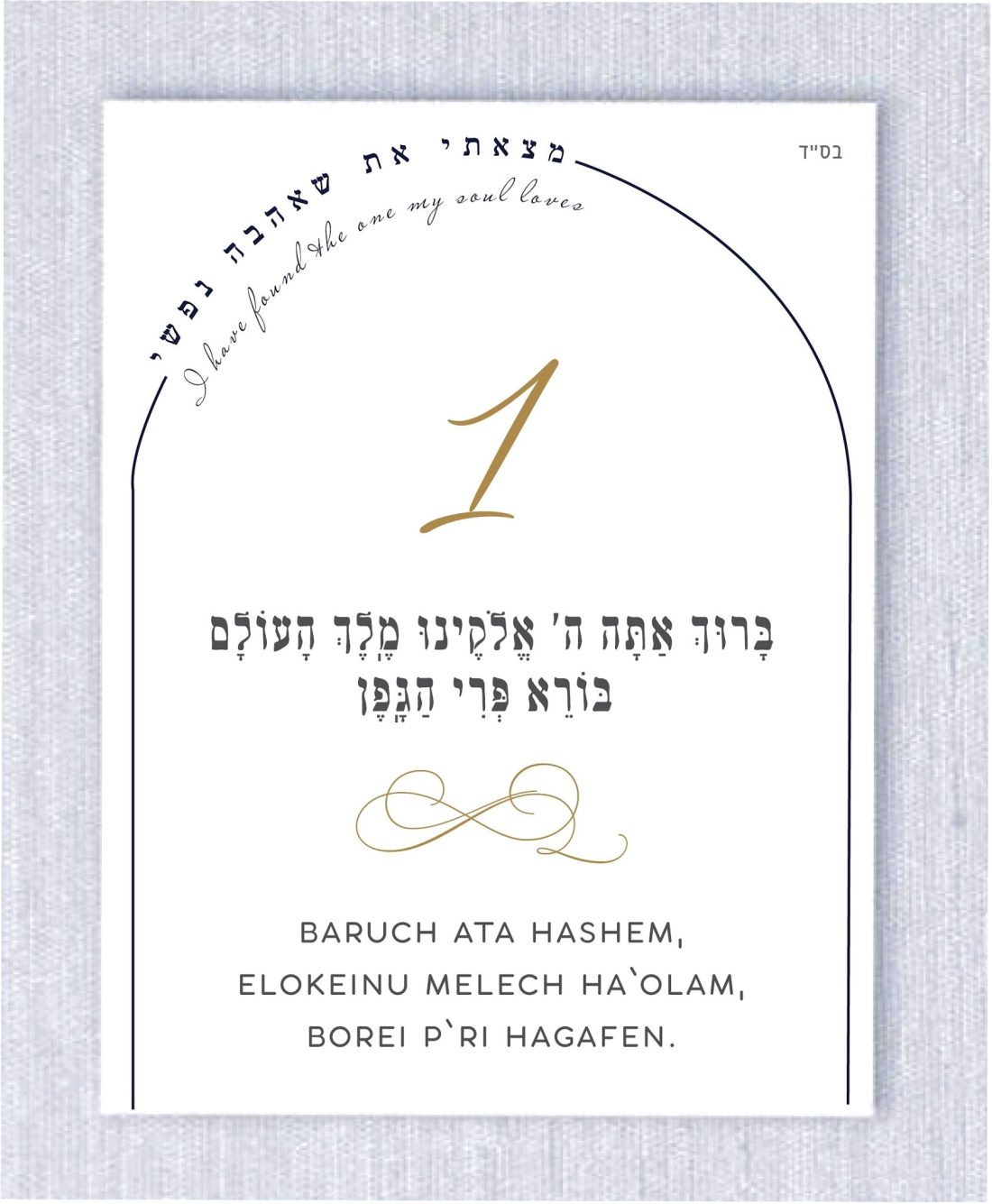 These cards are an absolute must-have for anyone planning a Jewish wedding ceremony. The Sheva Brachot, also known as the Seven Blessings, holds significant meaning and is at the heart of the Chuppah. Our cards beautifully capture the essence of these Wedding Wishes - Sheva Brachot / Seven Blessings Jewish Wedding blessing, making them ideal to give to friends and family members who will be reciting them under the Chuppah. With easy-to-read Hebrew and transliteration English, everyone can easily follow along and fully embrace the meaning behind each blessing.