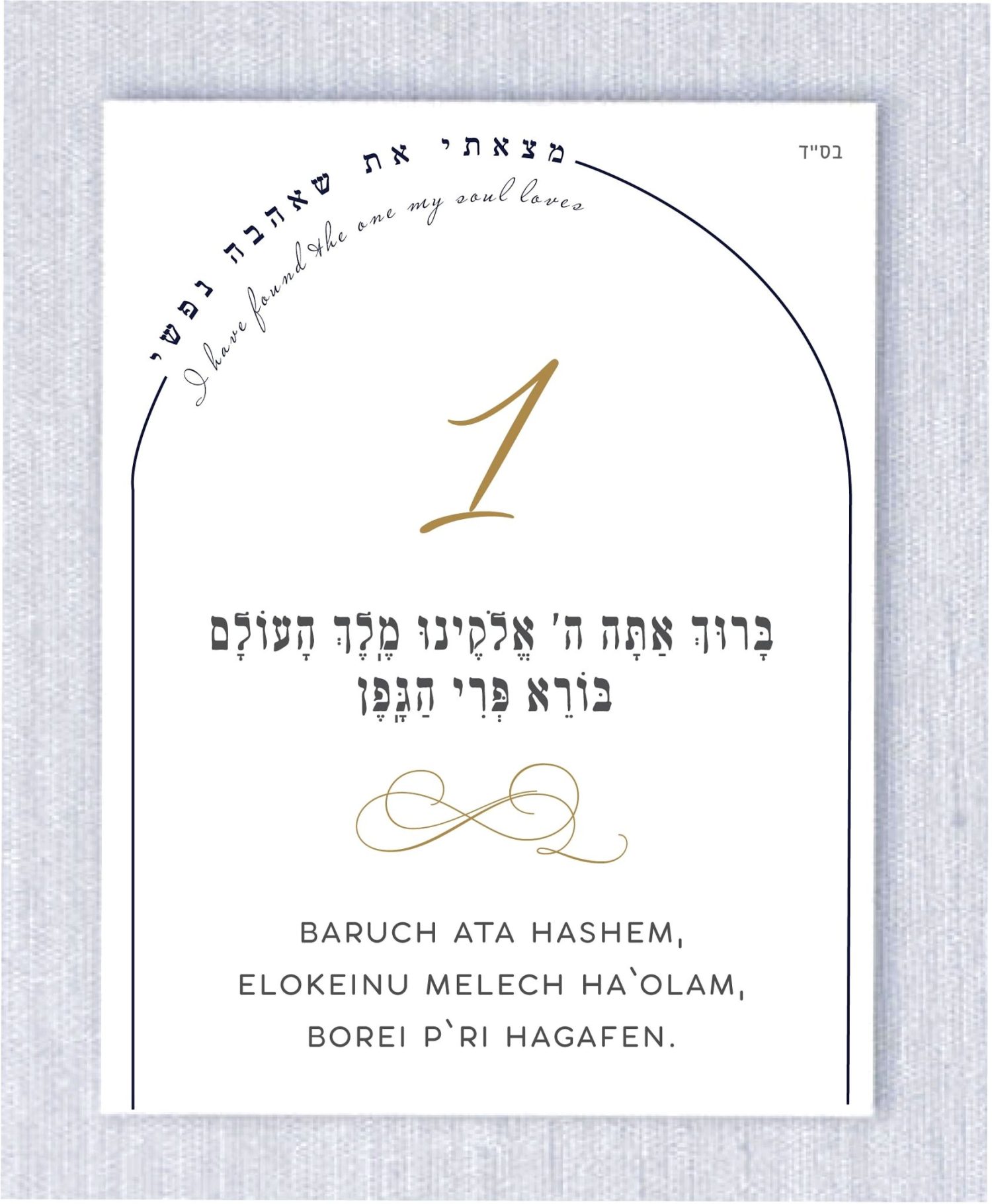 These cards are an absolute must-have for anyone planning a Jewish wedding ceremony. The Sheva Brachot, also known as the Seven Blessings, holds significant meaning and is at the heart of the Chuppah. Our cards beautifully capture the essence of these Wedding Wishes - Sheva Brachot / Seven Blessings Jewish Wedding blessing, making them ideal to give to friends and family members who will be reciting them under the Chuppah. With easy-to-read Hebrew and transliteration English, everyone can easily follow along and fully embrace the meaning behind each blessing.