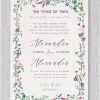 Our Charming Wildflower Jewish Wedding Invitations are a timeless favorite for garden-themed celebrations. Adorned with a watercolor floral border in captivating shades of blue and purple, this striking design stands out in our collection. Surrounded by delicate wildflowers, we’ve infused it with a “modern green affair” touch, making it ideal for an elegant and contemporary event.