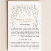 Introducing our double-sided 4 x 6 Jewish Tefilot Cards, the ideal party favor to elevate your Jewish celebration. Each card features essential prayers Tefilot in clean, modern, and easy-to-read vowelized Hebrew, including blessings for health, finding a spouse, sustenance, and the State of Israel. Personalize the top with your message and wedding date to create a cherished keepsake. These user-friendly cards are perfect for personal reflection and prayer, ensuring they will be treasured by your guests for years to come.
