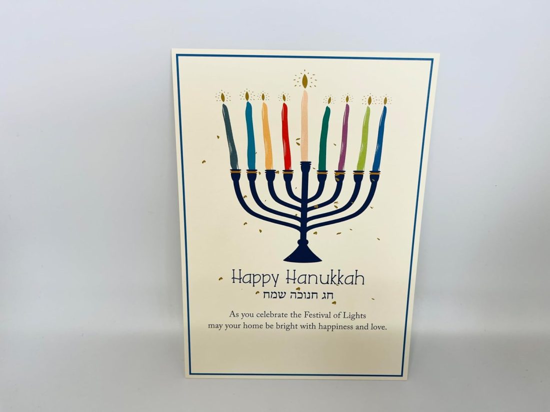 Immerse yourself in the joyful spirit of Hanukkah with our bulk Hanukkah cards. Our hanukkah cards pack includes beautifully designed A7-sized cards (5″ x 7″ flat card) that offer ample space for Hanukkah cards personalized. You can easily add your handwritten notes or special messages to your greeting cards chanuka greeting cards, ensuring your hanukkah greeting cards stand out from generic options. Your family and friends will appreciate the thoughtful touch Hanukkah cardstock. Each card comes complete with a matching envelope, making it easy to spread holiday cheer in a meaningful way. Celebrate the season with meaningful greetings that reflect your traditions!