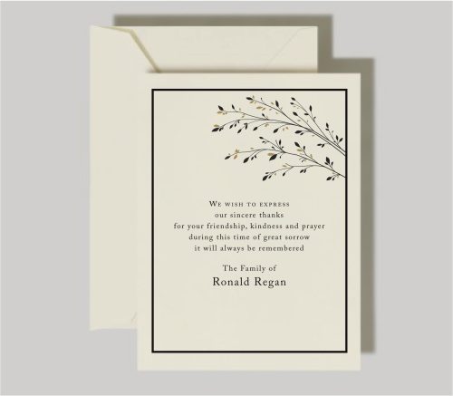 Sympathy Cards | Golden Branches