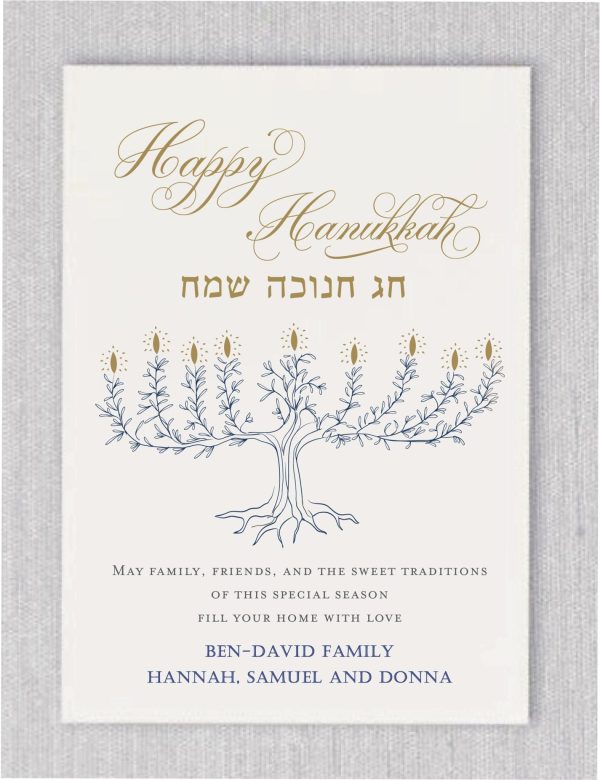 Menorah Happy Hanukkah Card