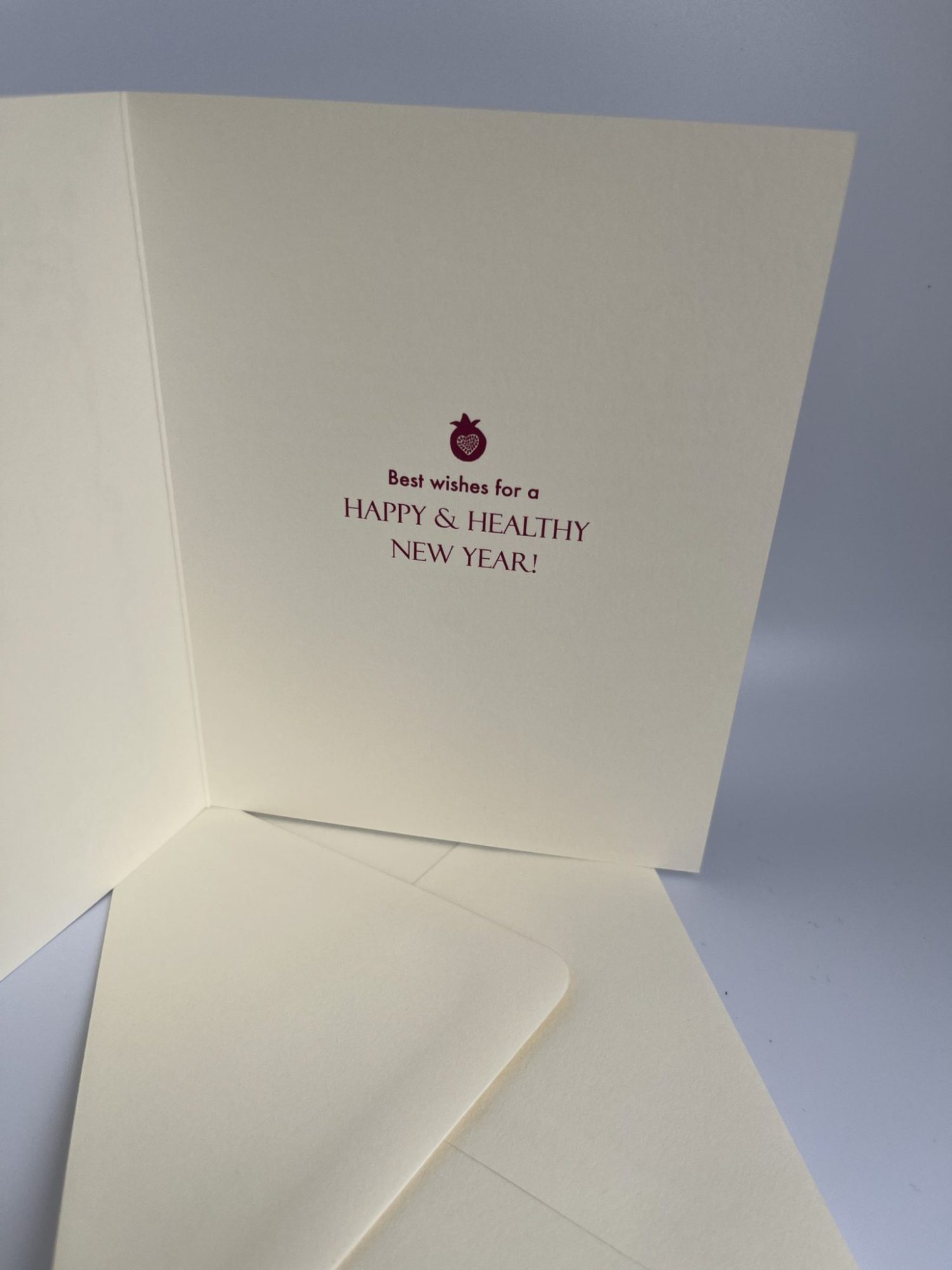 Celebrate the spirit of Rosh Hashanah with our enchanting Peaceful Rosh Hashanah Wishes card. Meticulously crafted, this unique card features a stunning gold foil border that beautifully frames the heartfelt greeting. Share your warmest wishes for the Jewish New Year with this elegant card, perfect for spreading joy and blessings during this special time!