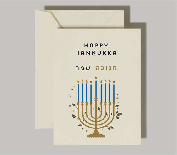 Celebrate the spirit of Hanukkah with our enchanting Peaceful Hanukkah Wishes card. Meticulously crafted, this unique card features a stunning gold foil border that beautifully frames the heartfelt greeting. Share your warmest wishes for the Hanukkah with this elegant card, perfect for spreading joy and blessings during this special time!