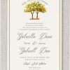 This Etz Chaim (Tree of Life) Jewish Wedding invitation beautifully reflects Jewish culture. The watercolor illustration of two trees merging into one symbolizes the bride and groom coming together to build their life and home. The Tree of Life also represents the deep roots of Jewish tradition and heritage. At the top of the trees, the Pasuk ‘I have found the one whom my soul loves’ מצאתי את שאהבה נפשי in Hebrew adds a unique and meaningful touch. The couple’s names, elegantly styled in a fancy font alongside their Hebrew names, further personalize the design. Pair it with moss envelope liners for an added touch of natural beauty and charm.