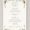 Celebrate your love with our elegant Pomegranate Wedding Wishes Hebrew wedding invitation, thoughtfully crafted for Jewish, Israeli couples, or those fluent in Hebrew. At the top of the invitation, a beautiful illustration of pomegranates and lush green leaves forms the shape of a traditional Greenery Chuppah, symbolizing the sacred union between bride and groom. Nestled within the greenery, two pomegranates represent fertility, prosperity, and a new beginning, making this design especially meaningful for your Jewish celebration. Beneath the Chuppah design, delicate Hebrew wedding rings are paired with the timeless verse “I am my beloved’s, and my beloved is mine,” written in both Hebrew and English, capturing the essence of your eternal commitment. The bride and groom’s names are elegantly displayed in a sophisticated green font (customizable to your preferred color), with the Hebrew names positioned gracefully beneath. A charming border, featuring the pomegranate Chuppah design, completes this beautiful invitation. A perfect blend of tradition and elegance, this invitation sets the stage for an unforgettable celebration of love.