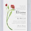 Introducing a contemporary watercolor floral arch Bat Mitzvah invitation, where the watercolor flowers symbolize the 'Garden of Mitzvot' for the Bat Mitzvah girl. The floral design arches gracefully on the left side of the card, while all the event details are elegantly arranged on the right side in a modern, chic style, making it the perfect stylish invitation for the occasion.