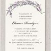 Our Purple Flower Funeral Invitations provide a timeless and heartfelt way to honor a loved one’s memory. Featuring an elegant arched floral design in soft purple tones, each card prominently displays the name of the deceased along with clear, customizable service details. A graceful and thoughtful choice for announcing a funeral, memorial, or celebration of life.