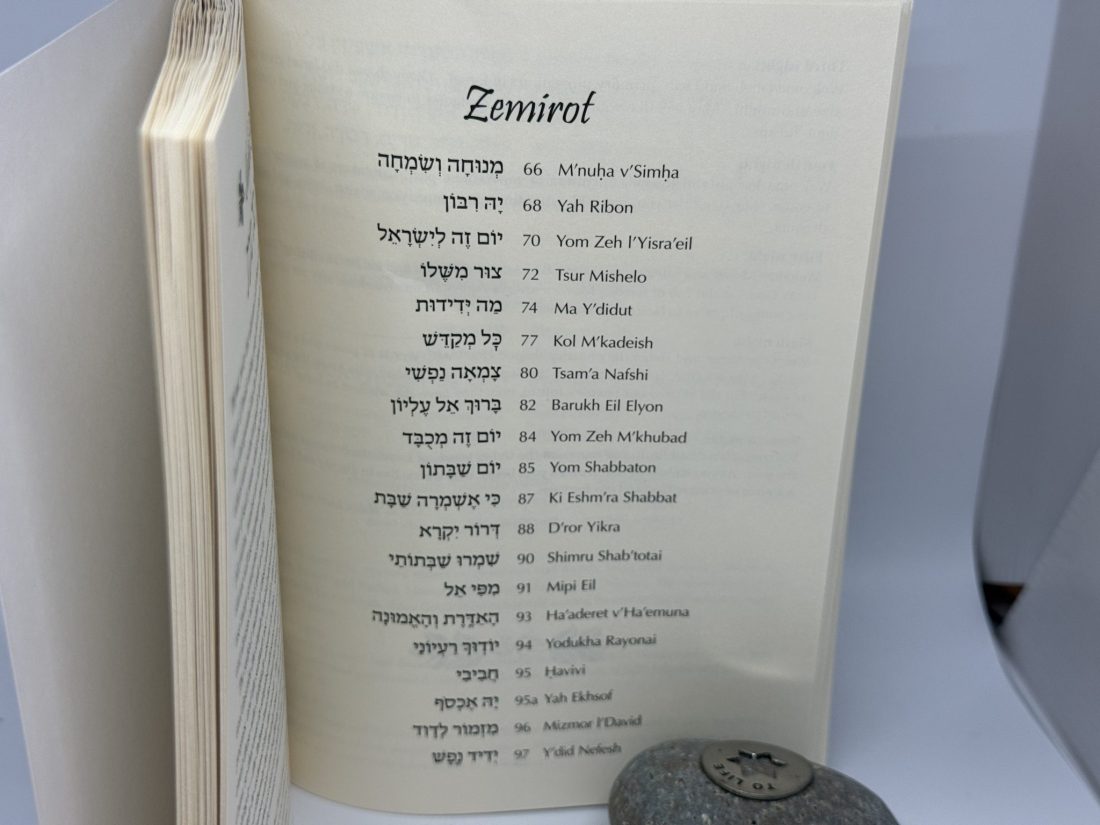 Unique Hebrew Calligraphy Yedid Nefesh Bencher - Image 3