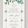 Celebrate your Evergreen Chuppah Jewish Wedding Invitation, a stunning nature inspired design perfect for couples planning an outdoor Jewish ceremony or a traditional Chuppah under the sky. This elegant Jewish wedding invitation features watercolor greenery in soft, layered tones, forming a graceful arch that represents the Chuppah, a symbol of the home the couple will build together. Designed to echo the natural canopy used in Jewish weddings, the arch is rich in meaning, representing unity, protection, and Divine presence (Shechinah). At the center, the romantic Hebrew verse from Shir HaShirim (Song of Songs): “Ani L’dodi V’dodi Li” in Hebrew and in English 