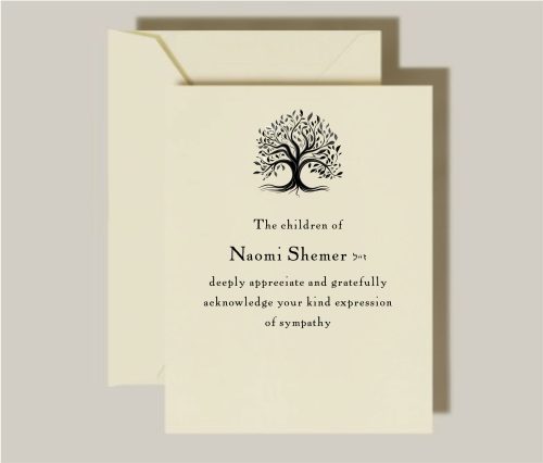 Light Between Jewish Sympathy Cards