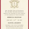 Stunning Red & Gold Monogram Jewish Wedding Invitation Make a bold and elegant statement with this timeless Jewish wedding invitation, beautifully designed in rich red and gold tones. Featuring a sophisticated monogram at the center, this invitation exudes regal charm and refined simplicity. Above the monogram, the beloved verse 