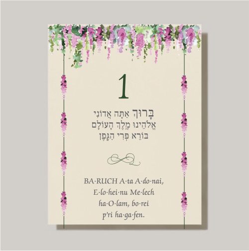 Make the Chuppah Moment Truly Special with Our Sheva Brachot (Seven Blessings) Cards Planning a Jewish wedding? Our beautifully designed Sheva Brachot (Seven Blessings) cards are a must-have for anyone participating in this meaningful tradition. These blessings are a central part of the Chuppah ceremony, and our cards help bring them to life with elegance and clarity. Featuring easy-to-read Hebrew and English transliteration, the cards make it simple for anyone—whether fluent or not—to recite or follow along with confidence. No more juggling a bulky siddur during the ceremony!