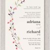 Celebrate your special day with this beautifully designed Jewish wedding invitation, featuring an artful touch of nature. A single stem of delicate watercolor wildflowers adds a whimsical and romantic flair, perfectly complementing the couple’s heartfelt message. At the top of the invitation, the timeless Hebrew wedding quote, 