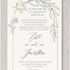 Gold and Smoke Chuppah Frame Jewish Wedding Invitation | Elegant Tradition with a Modern Artistic Touch Invite your guests with timeless elegance using this Gold and Smoke Chuppah Frame Jewish Wedding Invitation, a design that beautifully blends Jewish tradition with refined contemporary style. The invitation is framed by a chuppah shaped border, symbolizing the sacred space where the couple begins their life together. Flowing along the structure are fine line art details in a rich dark smoke tone, adding depth and sophistication without overwhelming the design. Intertwined with the lines are graceful gold leaves, lending a sense of natural movement and balance. At the curve of the frame, a large rose in radiant gold emerges as the focal point, a striking symbol of love, beauty, and new beginnings. The cherished verse “I am my beloved’s, and my beloved is mine” is elegantly displayed in both Hebrew and English, centered beneath the arch as a spiritual blessing. The couple’s names appear in a refined script, with space to include Hebrew names, honoring tradition in a personal and heartfelt way. This invitation is ideal for couples seeking a design rich in symbolism and style, perfect for a traditional Jewish wedding or a modern celebration rooted in heritage and meaning.