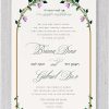 A breathtaking Jewish wedding invitation set against a clean white backdrop, featuring a modern gold arch intertwined with lush emerald leaves and delicate lavender florals. The design is crowned with the 'Ani L’Dodi' verse in graceful gold lettering. This elegant suite is printed on premium heavy cardstock with deep green typography, offering a romantic and sophisticated look for a garden-style celebration