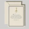 Introducing our Modern Gold Foil Cross Sympathy Cards, thoughtfully designed to offer light and support during difficult times. Featuring a stunning gold foil cross, these condolence cards come with matching envelopes, making them perfect for expressing your heartfelt condolences. Measuring 5.5