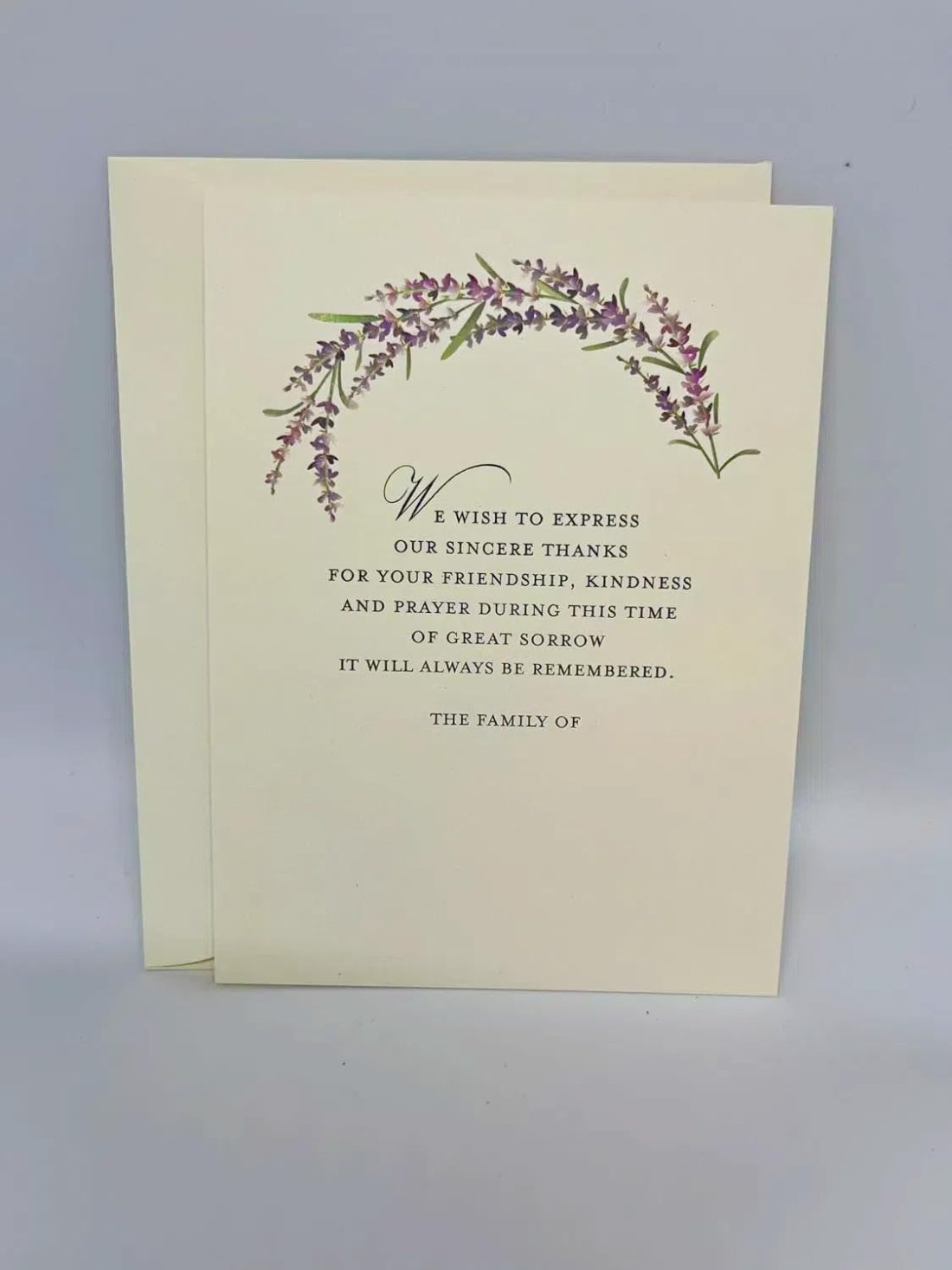 Introducing our stunning Purple Flower Sympathy Cards and matching envelopes! These elegant and unique cards are designed to offer a ray of light and support to those facing challenging times. Each card measures 5.5" x 4.25" and is crafted from high-quality 130lb paper, providing a smooth texture and substantial weight for a truly premium feel. Our printing process combines digital techniques, resulting in a crisp and vibrant depiction of the beautiful purple flower. The intricate details create a striking visual impact that is sure to resonate with the recipient. When you send our cards, your friends will immediately notice the difference. Crafted from high-quality paper and featuring exquisite printing, these are anything but generic greeting cards.