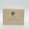 Jewish sympathy thank you card on ecru stock with a Tree of Life and Star of David, reading 